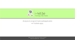 Desktop Screenshot of i-net.be