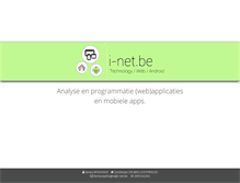 Tablet Screenshot of i-net.be